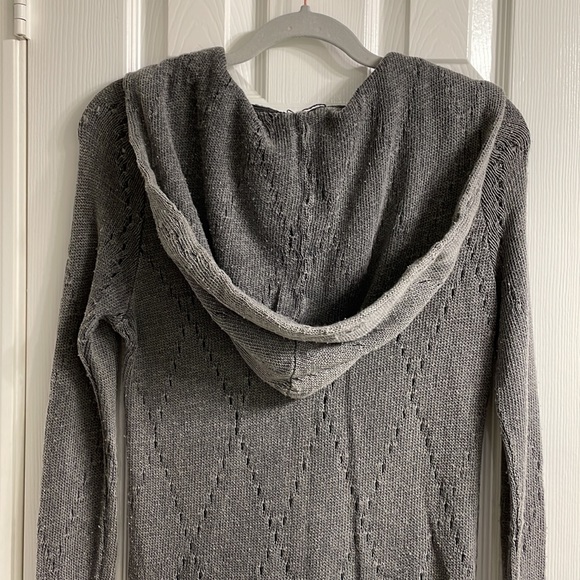 Knitted Gray Zip-Up Jacket - Picture 5 of 7